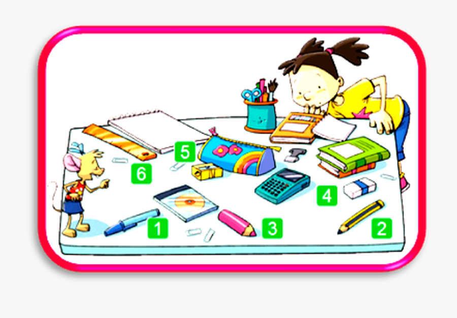 Classroom Objects Cartoon , Free Transparent Clipart - ClipartKey