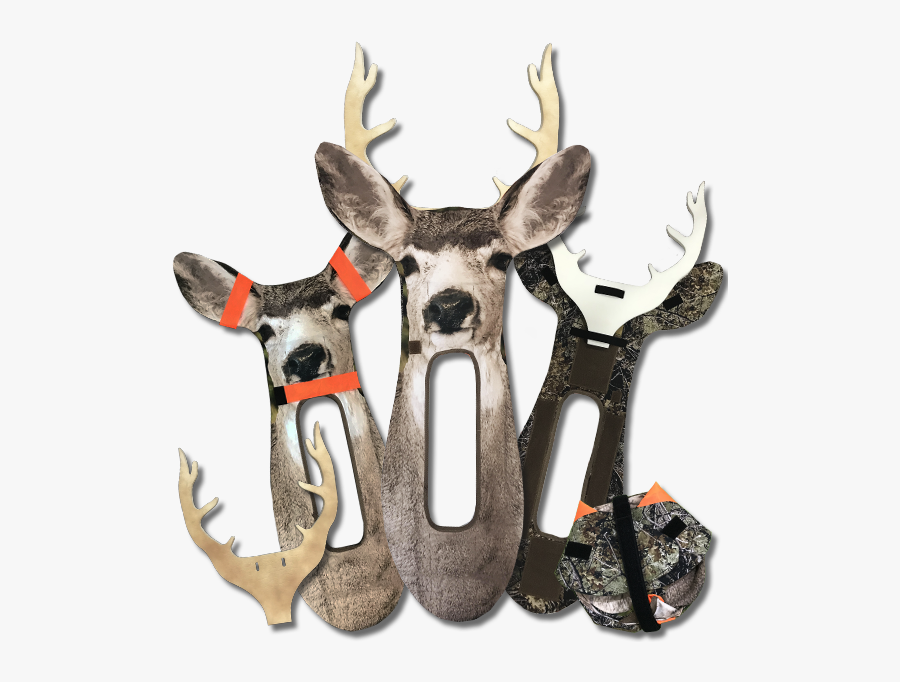 Mule Deer Antlers Silhouette Png - Reindeer, Transparent Clipart
