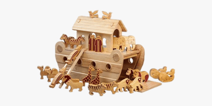 Noah"s Ark Wooden Play Set - Wooden Noahs Ark, Transparent Clipart
