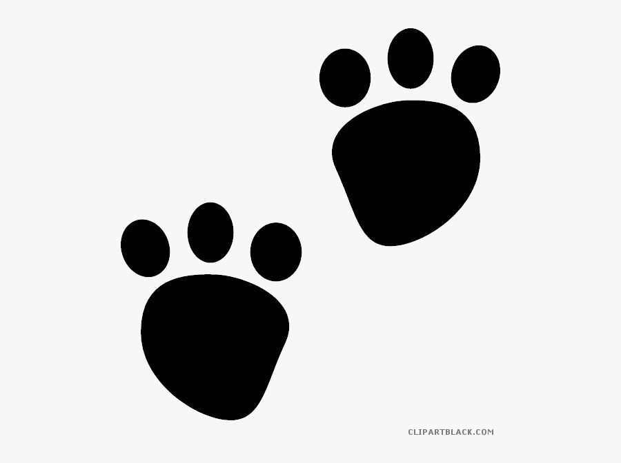 Paw Print Bear Page Of Clipartblack Com Pawprint Clipart - Panda Paw Drawing, Transparent Clipart