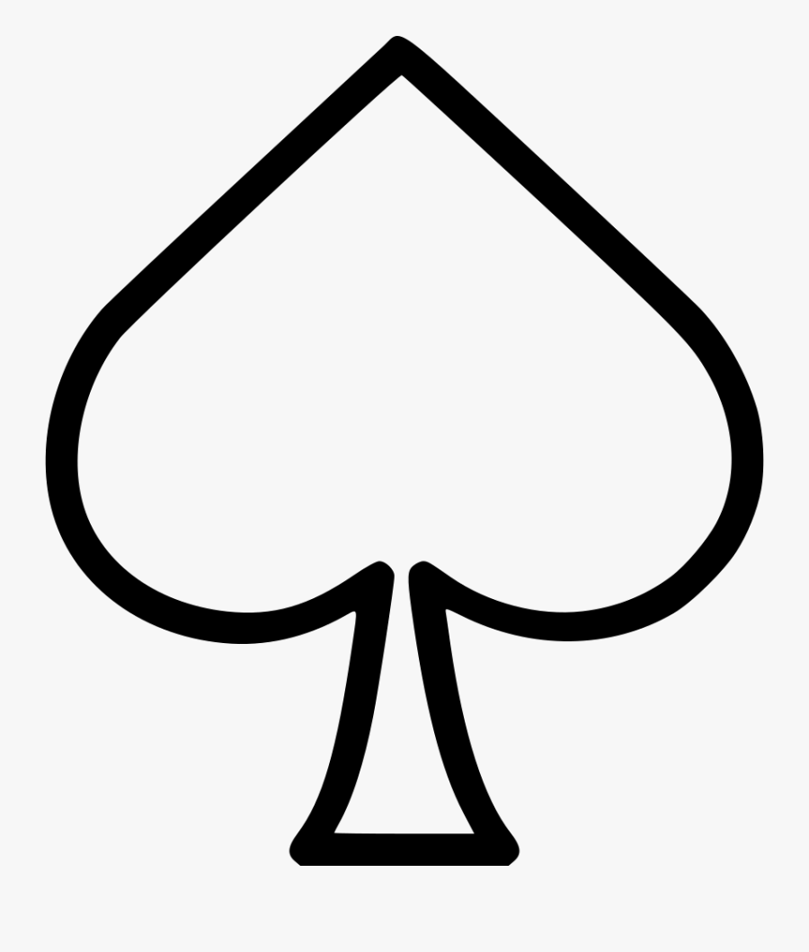Card Spade Poker Casino Playing Gamble Blackjack Svg - Blackjack Icon, Transparent Clipart