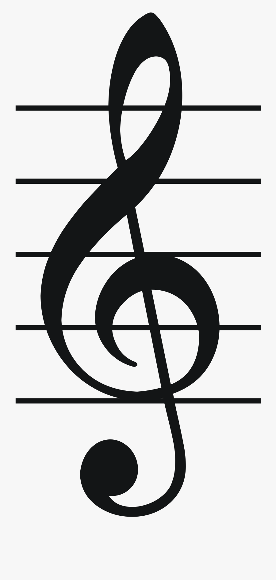 Music Symbol Treble Clef Gallery - Treble Clef In Music, Transparent Clipart