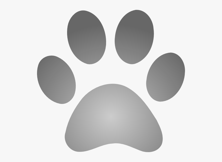 Picture Free Library Grey - Grey Dog Paw Print, Transparent Clipart