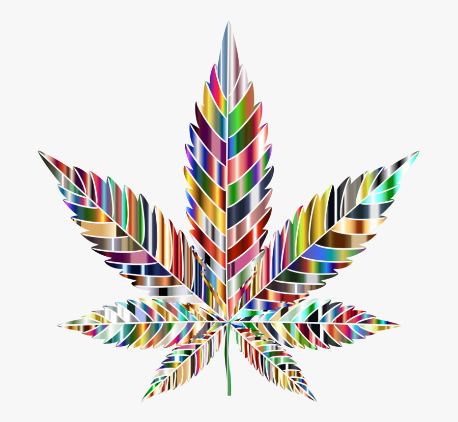 Cannabis Work Of Art Leaf Psychedelic Drug - Cannabis Psychedelic Png, Transparent Clipart