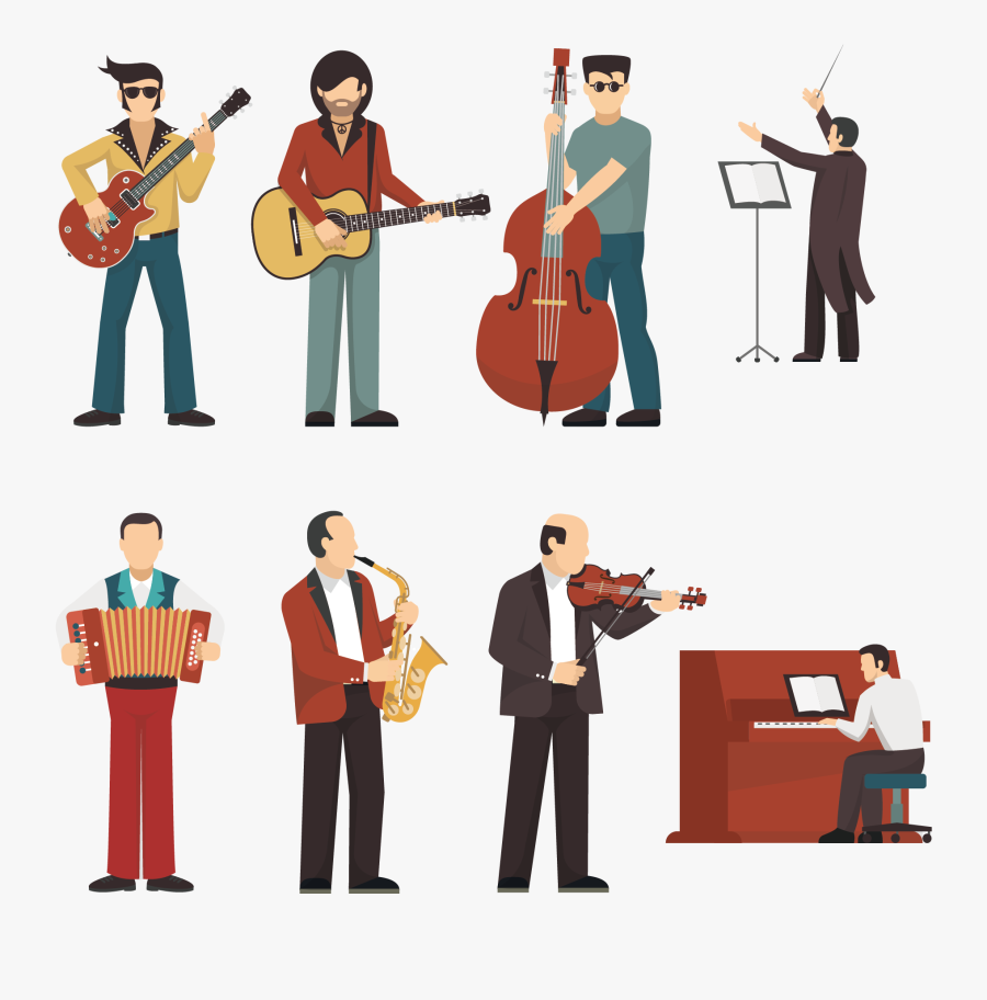 Instruments Clipart Band Instrument - Musicians Clip Art, Transparent Clipart