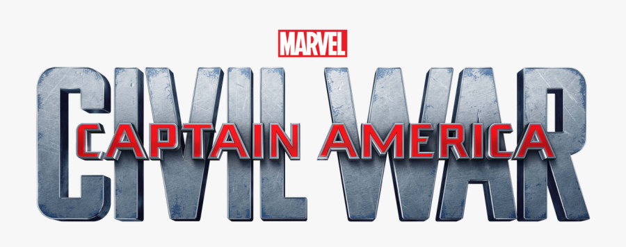 Captain America - Captain America Civil War Title Png, Transparent Clipart