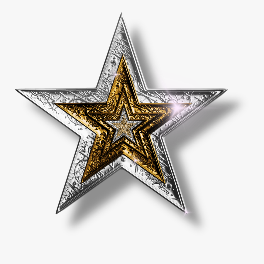 Star Clipart - Silver And Gold Stars, Transparent Clipart