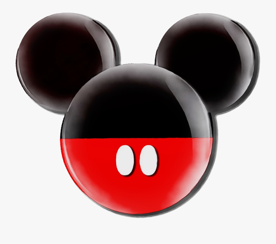Mickey Mouse Ears Clip Art Minnie Mouse Mickey Mouse - Mickey Mouse Black And Red, Transparent Clipart