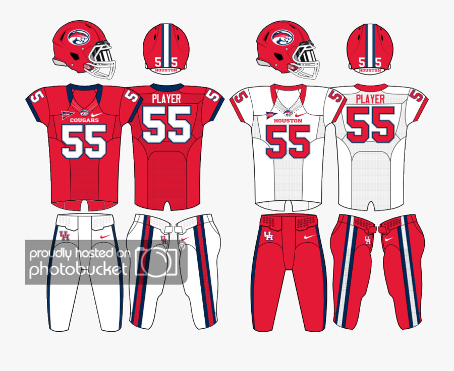Clip Art Templates Page Concepts Chris - Houston Cougars Football Concept Uniforms, Transparent Clipart