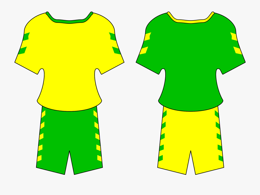 Football Uniform Cliparts Shop - Green And Yellow Football Shirt Clipart, Transparent Clipart