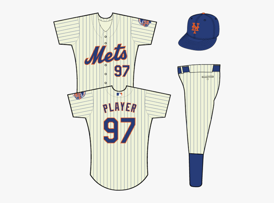 Courageously Ranking Each Mlb Team"s Home Uniforms - New York Mets Uniform Home, Transparent Clipart