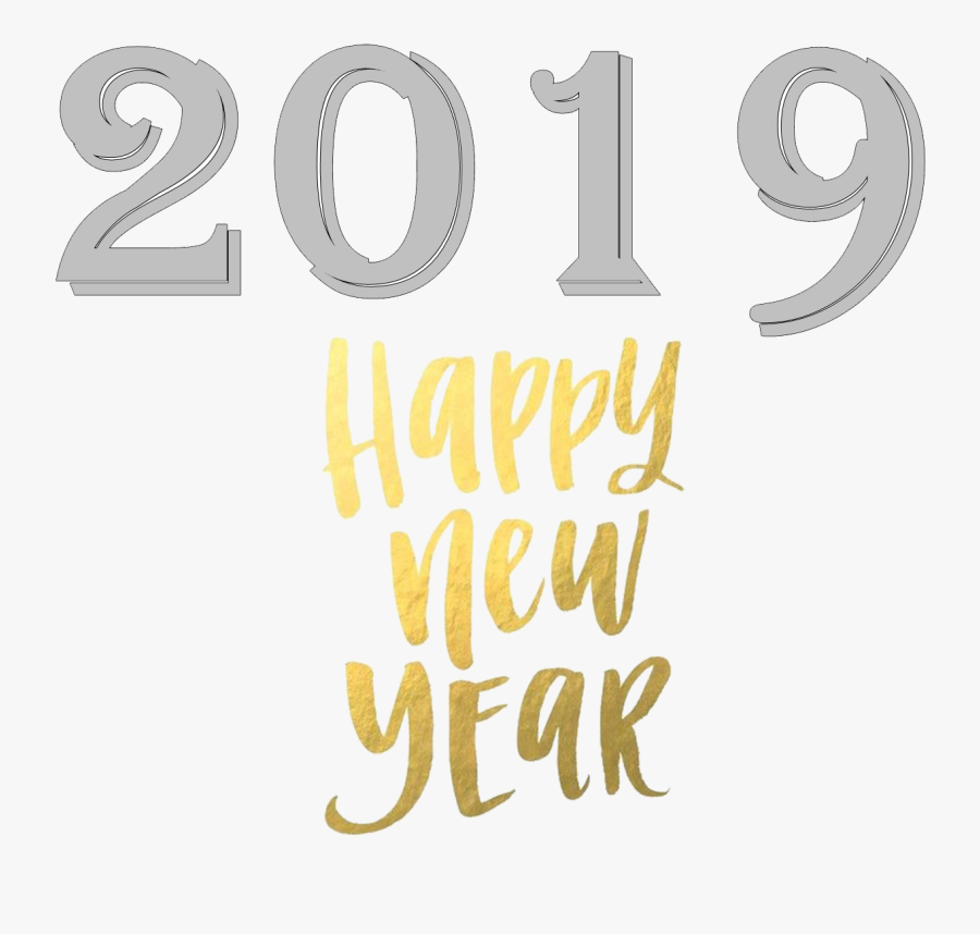 2019 Happy New Year Png Free Images - 2019 Happy New Year Png, Transparent Clipart