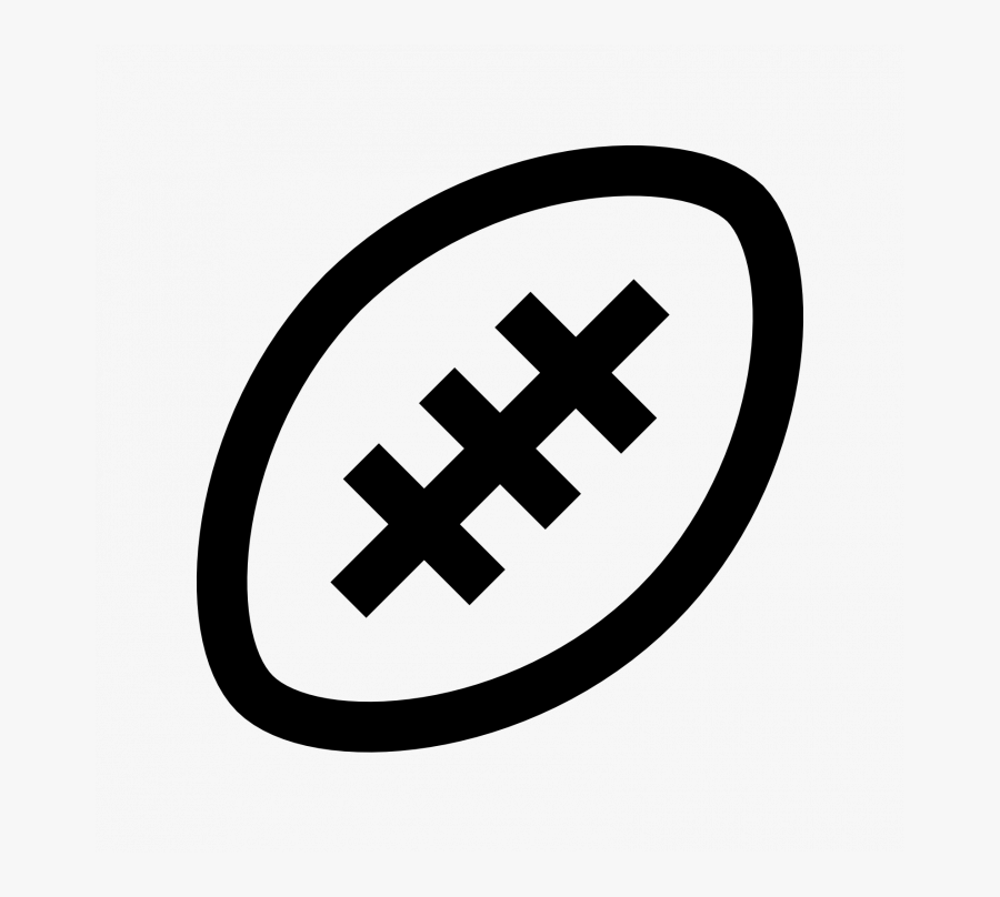 Football Outline Of A Clipart Jersey Free Field Boot - Outline Of A Football, Transparent Clipart