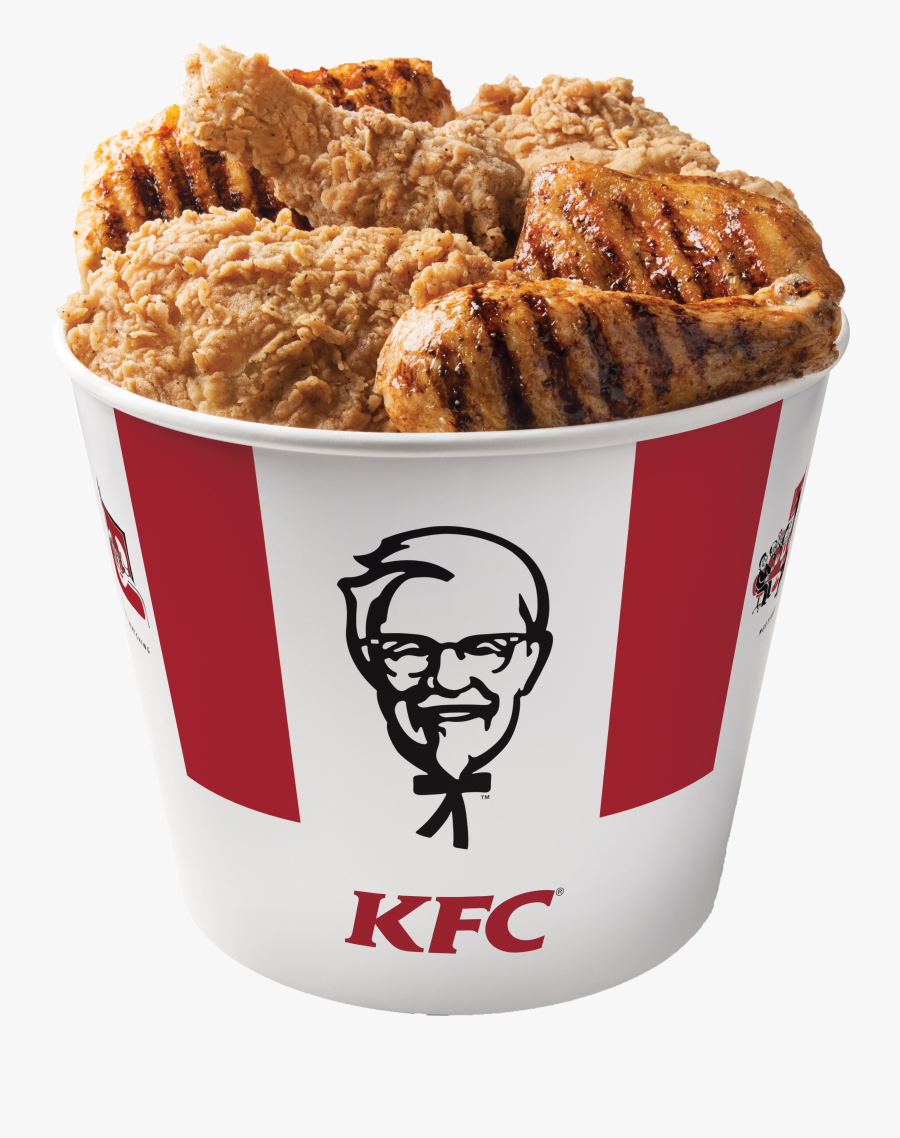 Plate Clipart Fried Chicken - Bucket Kentucky Fried Chicken, Transparent Clipart