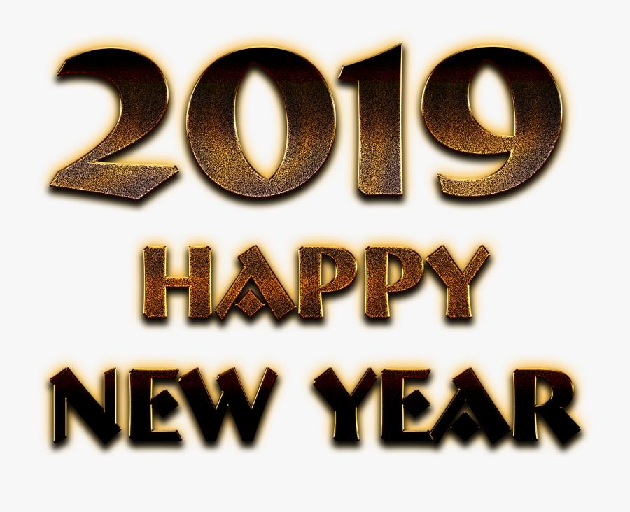 2019 Happy New Year Png Pic - Graphic Design, Transparent Clipart