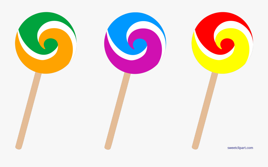Candy Swirl Lollipops Clip Art - Transparent Background Candy Clipart Png, Transparent Clipart