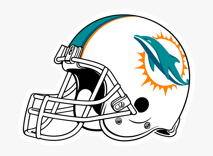 Miami Dolphins Helmet Clipart - Miami Dolphins Helmet Transparent, Transparent Clipart