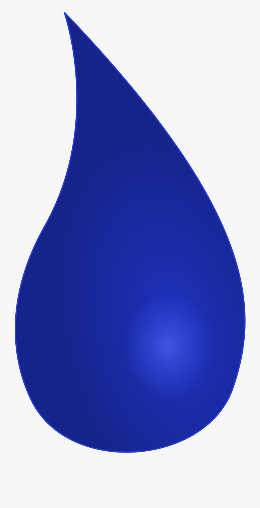 Droplet Clipart Svg - Electric Blue, Transparent Clipart