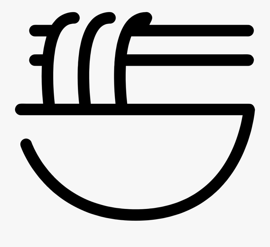 Computer Icons Noodle Black And White Clip Art - Chinese Food Icon Png, Transparent Clipart