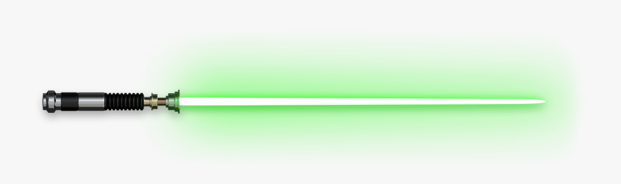 Transparent Light Saber Clipart - Star Wars Green Lightsaber Png, Transparent Clipart