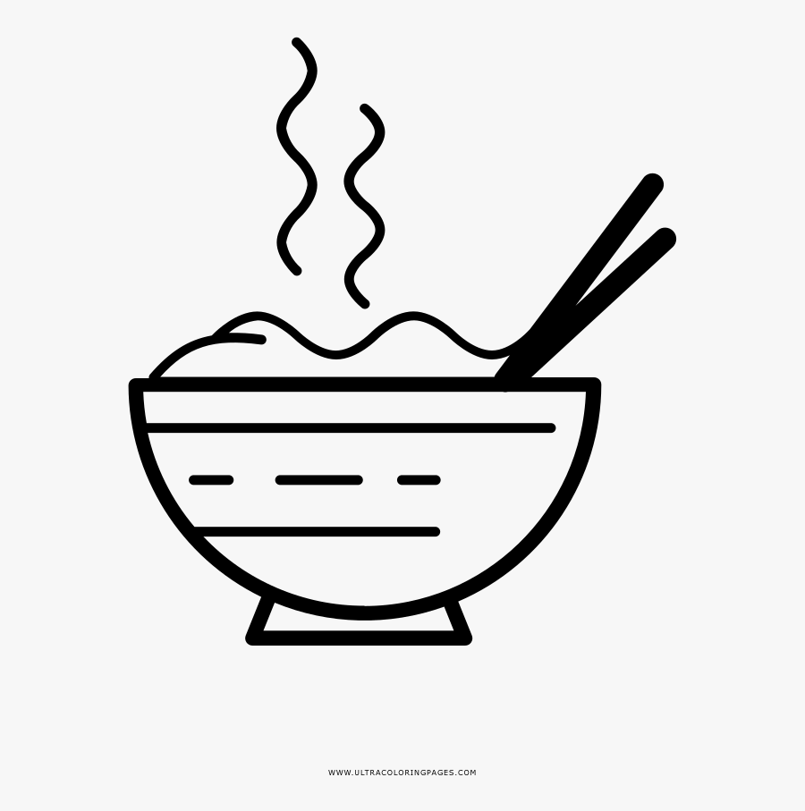 Transparent Bowl Of Noodles Clipart - Noodle Coloring, Transparent Clipart