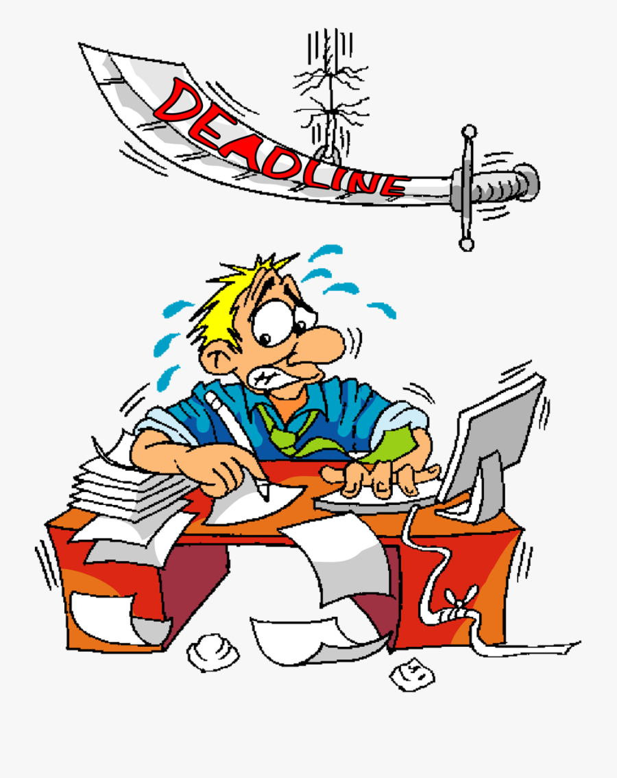 Crazy Work Clipart Work - Project Deadline Clipart, Transparent Clipart