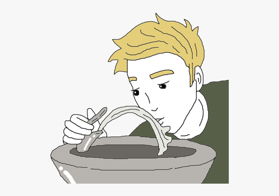 Transparent Watering Can Pouring Water Clipart - Boy At Drinking Fountain Clipart, Transparent Clipart