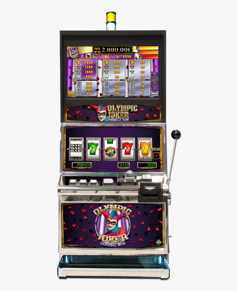 Olympic Gold Slot Machine, Transparent Clipart