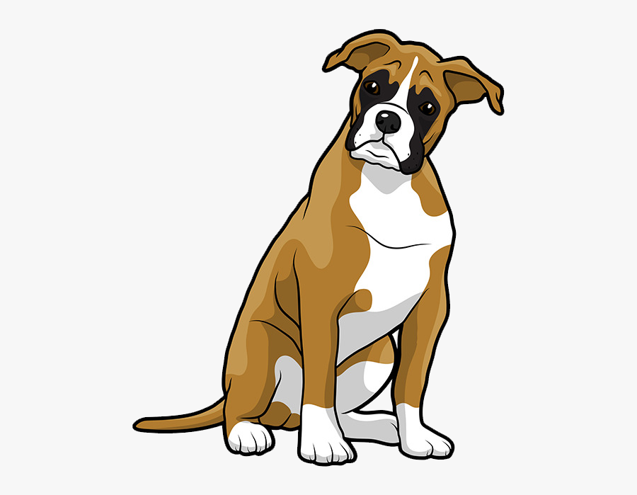 Boxer Puppy Bulldog Clip Art - Boxer Dog Clipart Png, Transparent Clipart