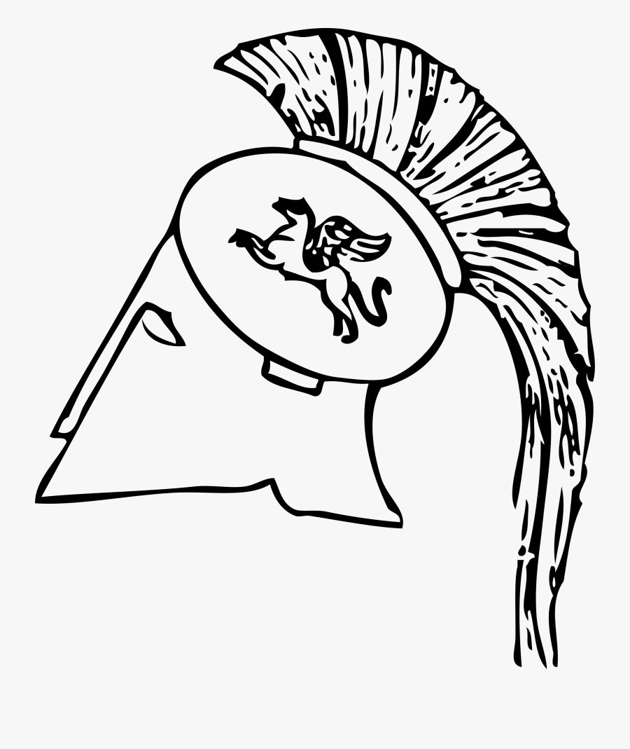 Spartan Clipart - Greek Helmet, Transparent Clipart