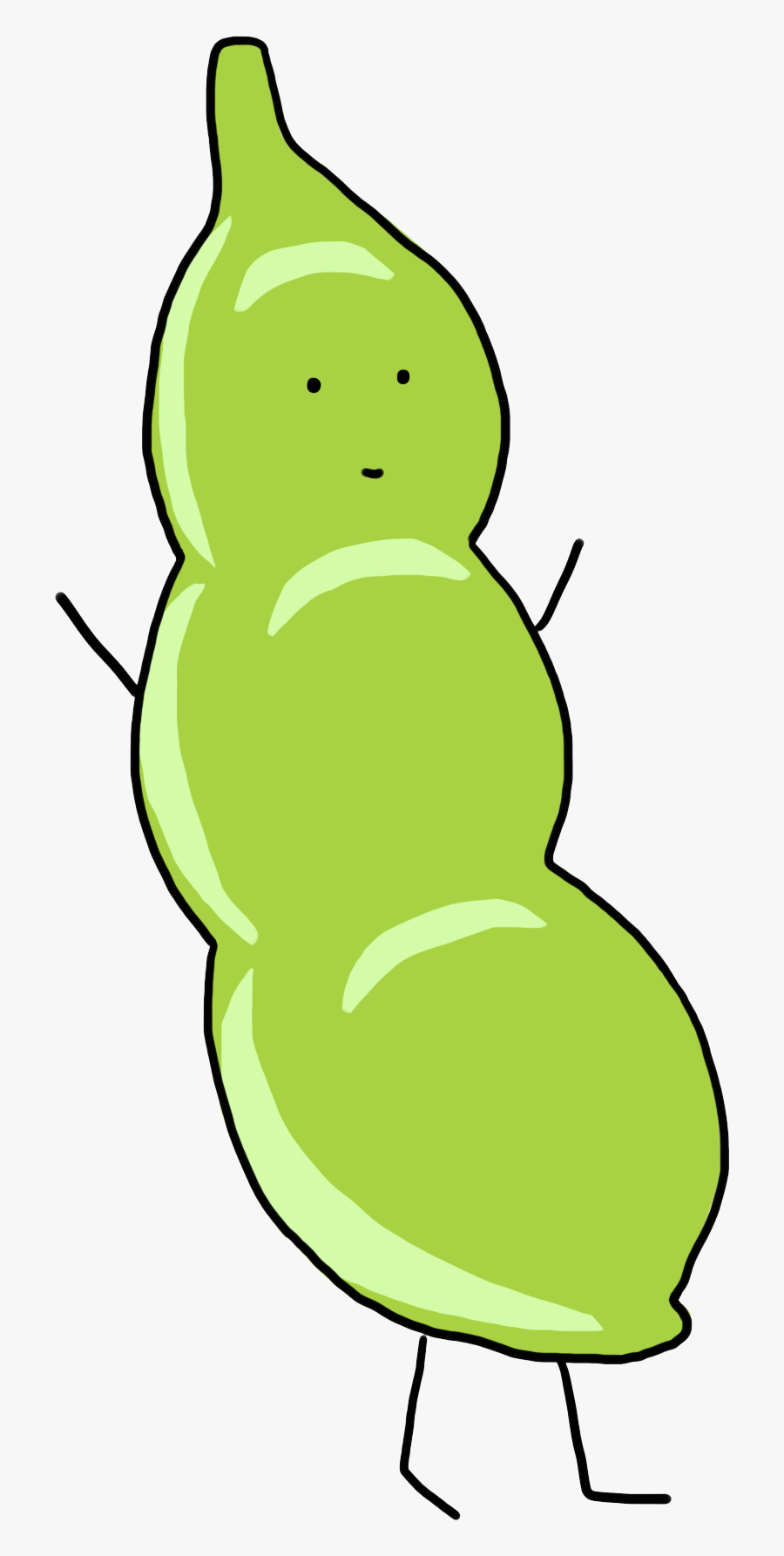 Cute Peas Cartoon Soybean Drawing Free Hq Image Clipart - Cute Cartoon Peas, Transparent Clipart