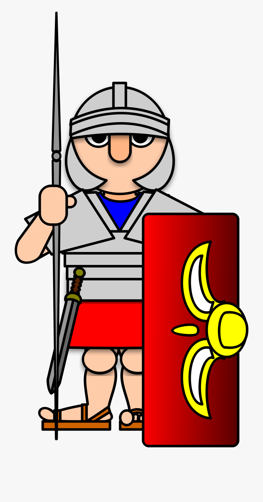 Roman Soldier Clipart, Transparent Clipart