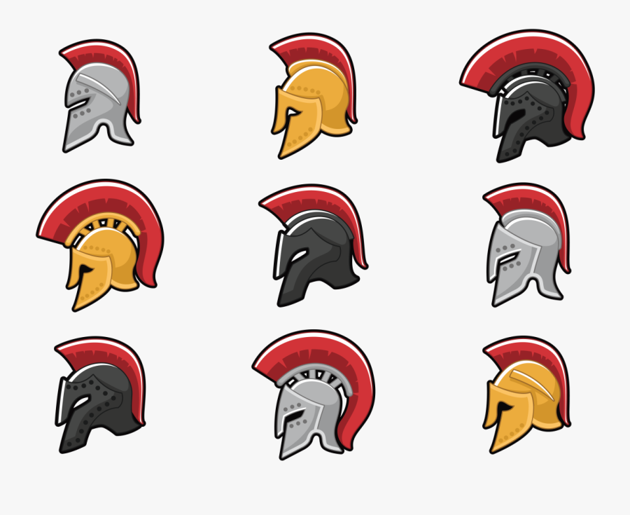 Greek Corinthian Helmet - Iron Feather Helmet Vector, Transparent Clipart