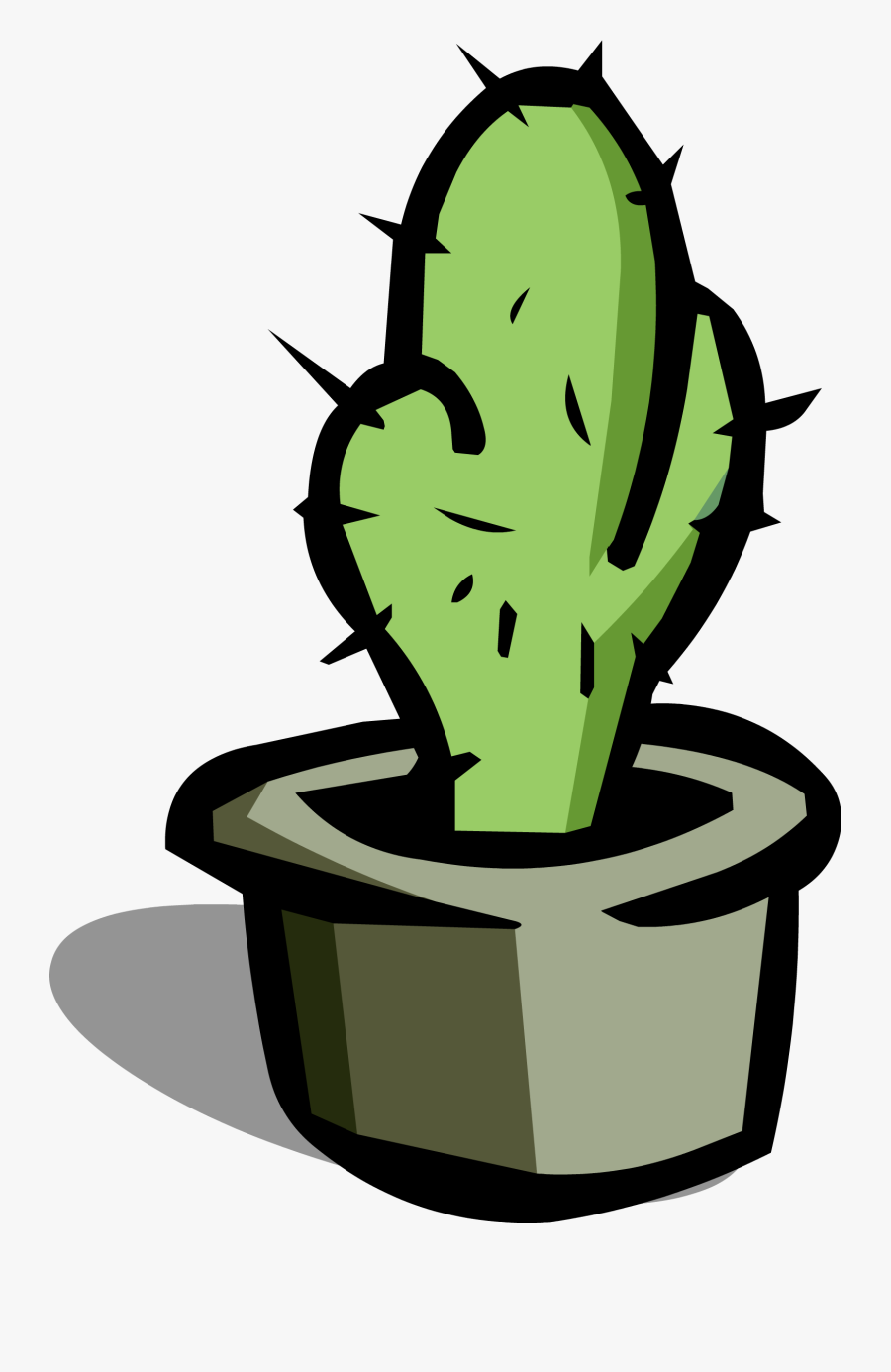 Image Small Sprite Png - Cartoon Cactus Png, Transparent Clipart