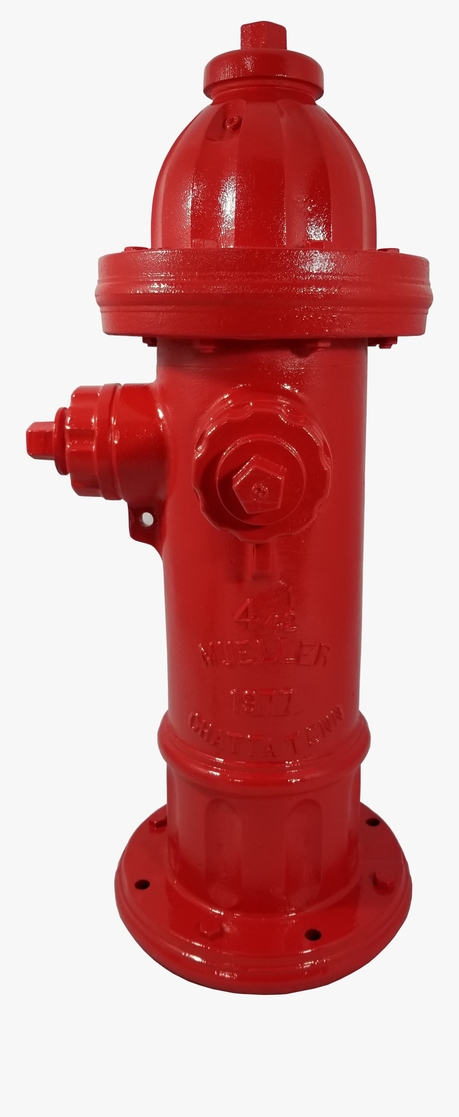 Red Fire Hydrant - Flange, Transparent Clipart