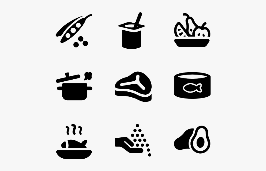 Plate Clipart Diner - Dinner Icons Png, Transparent Clipart