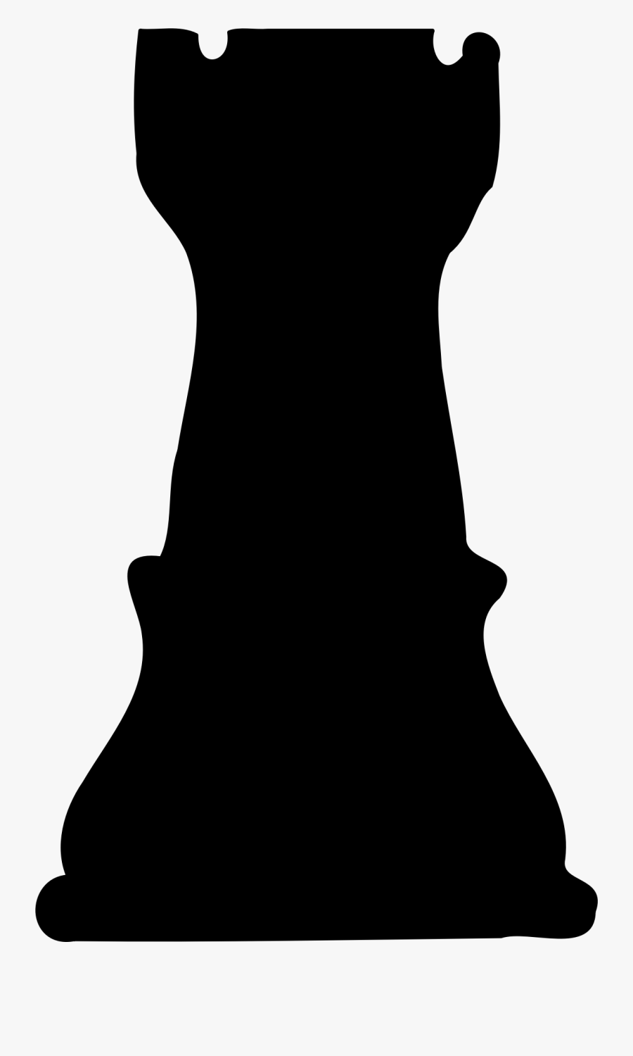 Spade Silhouette At Getdrawings - Piezas De Ajedrez Torre Dibujo, Transparent Clipart