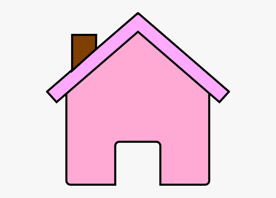 Pink House Clipart, Transparent Clipart