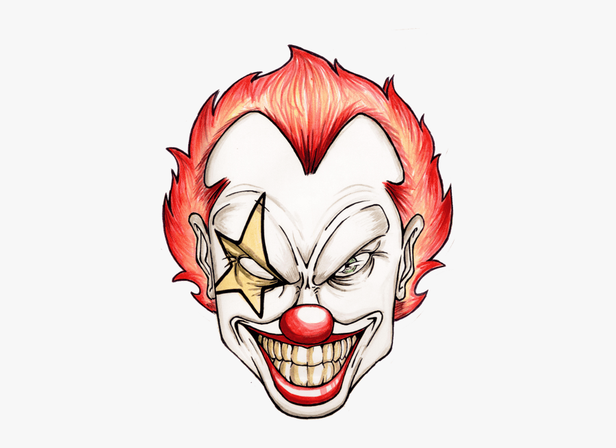 Scary Clown Face Drawing Easy - Memoiro Fasinner