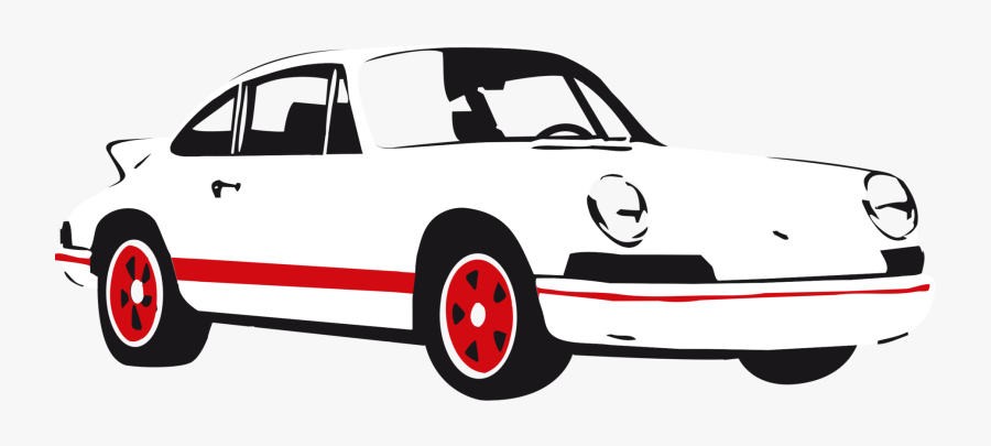 Porsche Clipart Black And White - Sport Car Clipart Png, Transparent Clipart