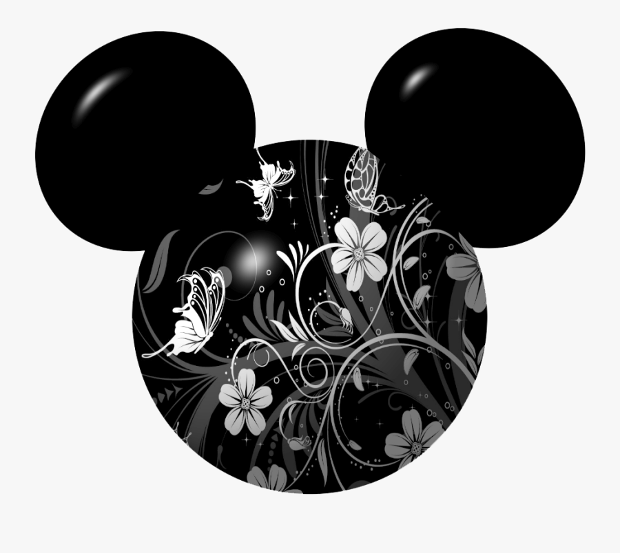 Mickey Mouse Icon Clipart - Disney Ears Flowers Clipart, Transparent Clipart