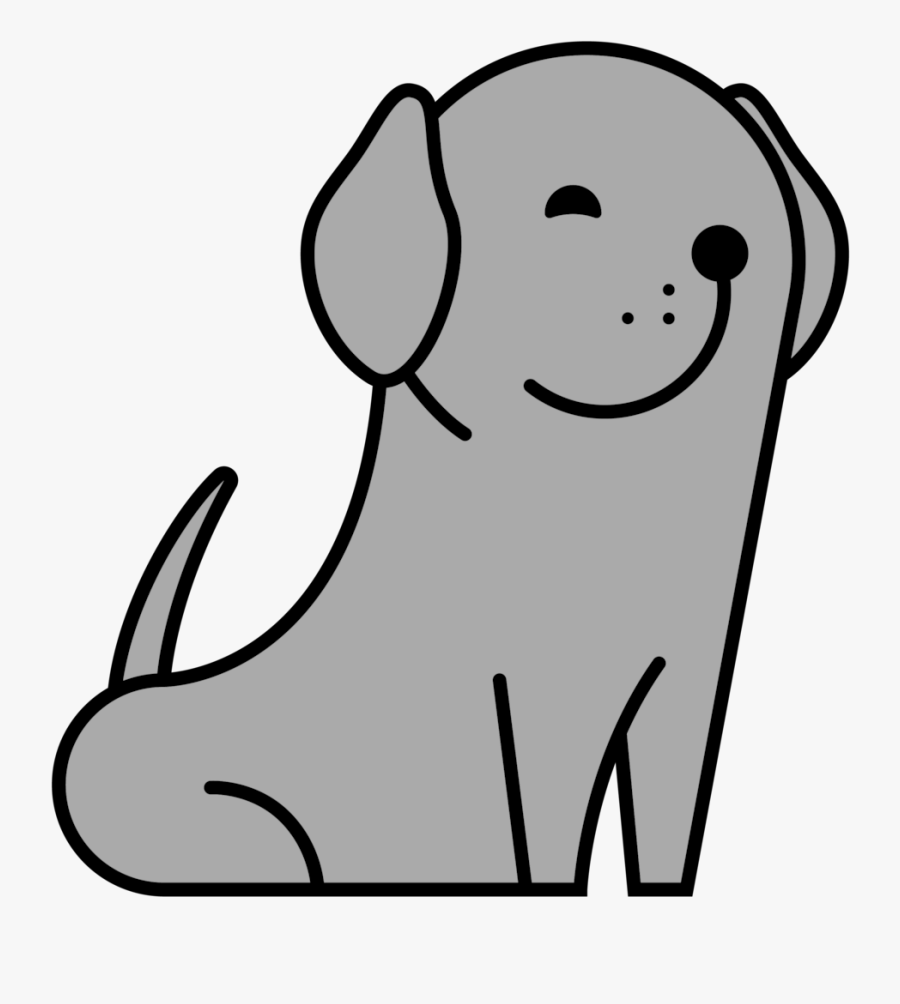 Clipart Puppy Yellow Lab - Silver Lab Clipart Transparent, Transparent Clipart