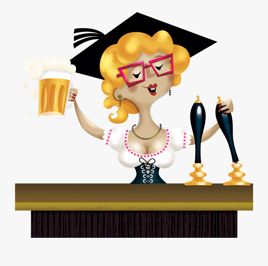 Beer Clipart Bartender ~ Frames ~ Illustrations ~ Hd - 女 調 酒 師 圖案, Transparent Clipart