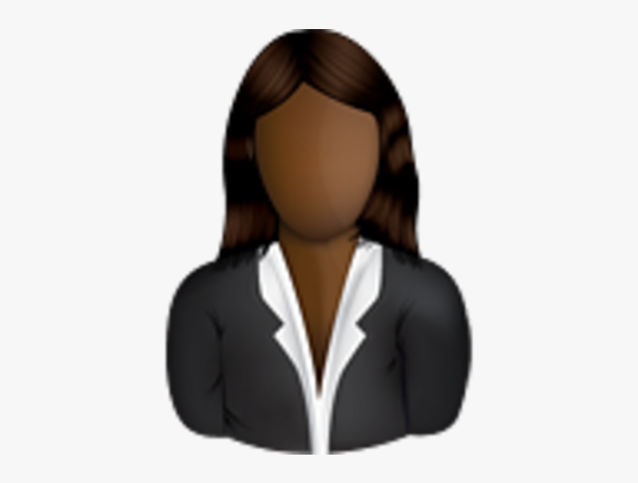 Black Woman Business Icon, Transparent Clipart