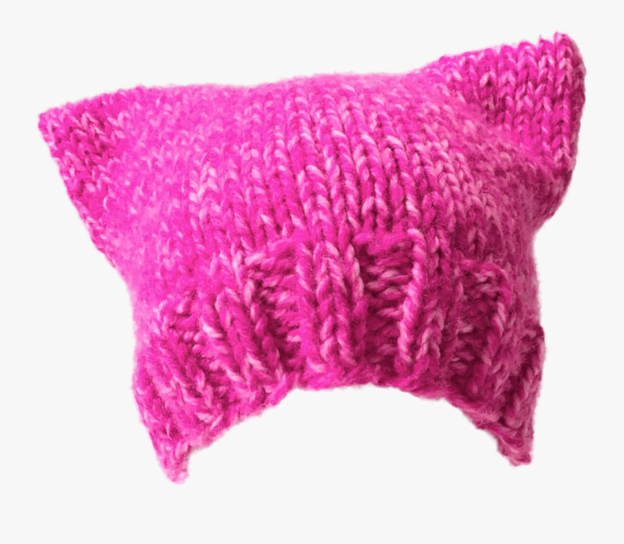 Hand Knit Beanie Pussyhat - Pussy Hat Vector Free, Transparent Clipart