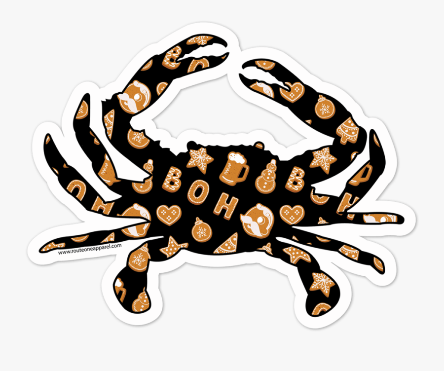 Natty Boh Christmas Cookie Crab / Sticker - Illustration , Free ...
