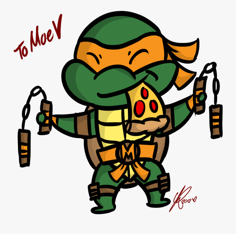 Turtle Clipart Michelangelo - Teenage Mutant Ninja Turtles Michelangelo Drawing, Transparent Clipart