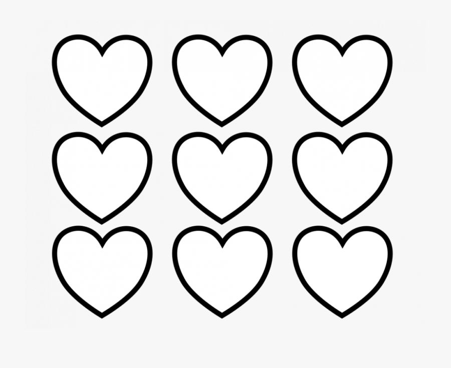 Free, Printable Valentine Heart Coloring Page For Kids - Valentines Day Hearts Coloring, Transparent Clipart