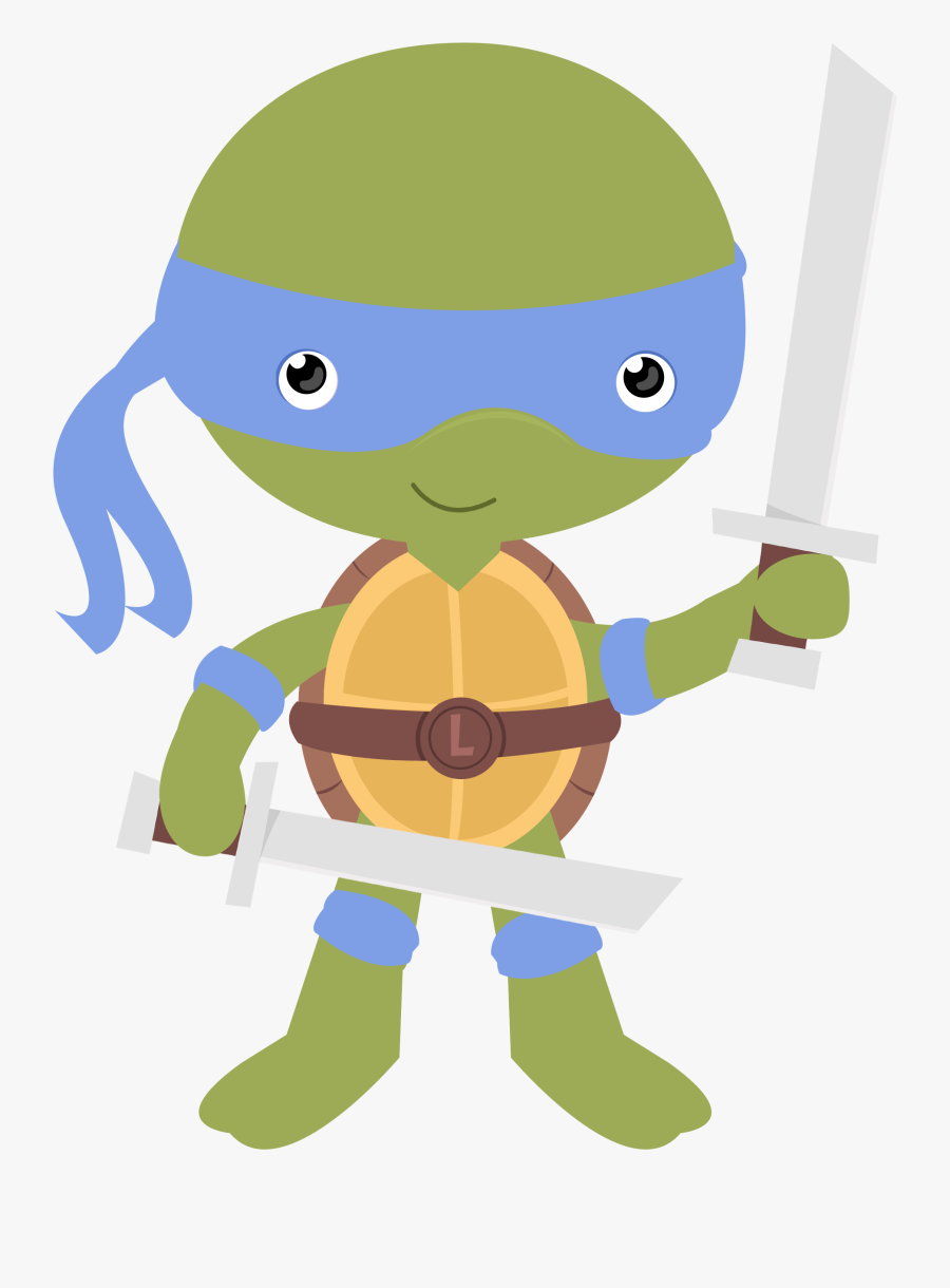 Transparent Ninja Turtles Face Png - Imagem Tartarugas Ninjas Cute Png, Transparent Clipart