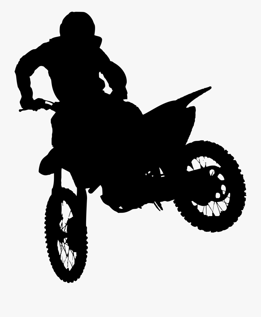 Transparent Dirt Bike Png - Dirt Bike Silhouette Png , Free Transparent ...